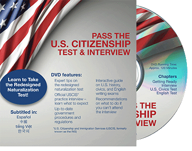 Pass the US Citizenship Test and Interview DVD Pass the US Citizenship Test and Interview DVD